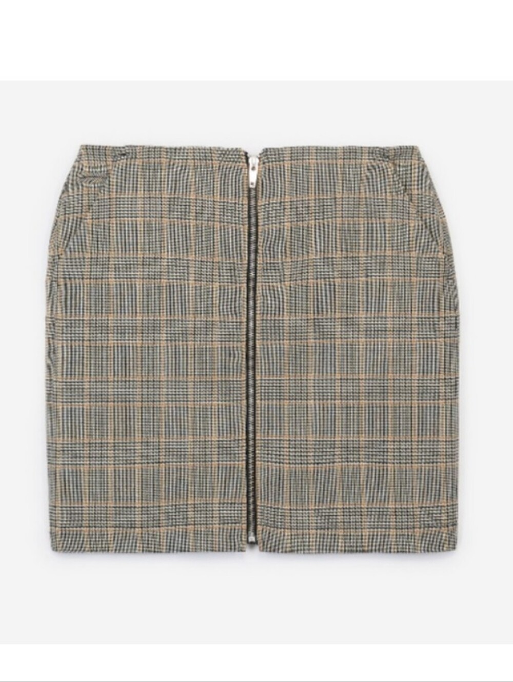 The Kooples Plaid Zip Front Mini Skirt